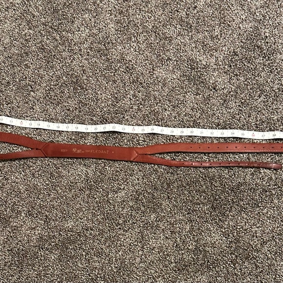 Vintage 1980 Razo for Elegant Black Leather Double Belt in a size M - Picture 6 of 6